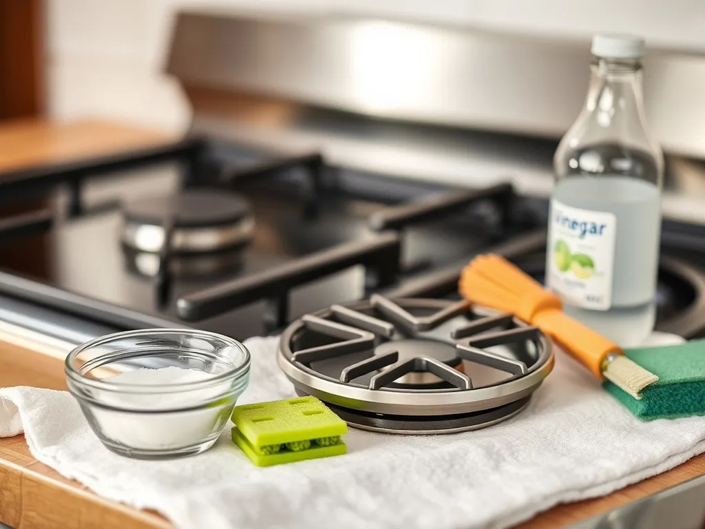 Czym wyczyścić przypalone palniki kuchenki gazowej?