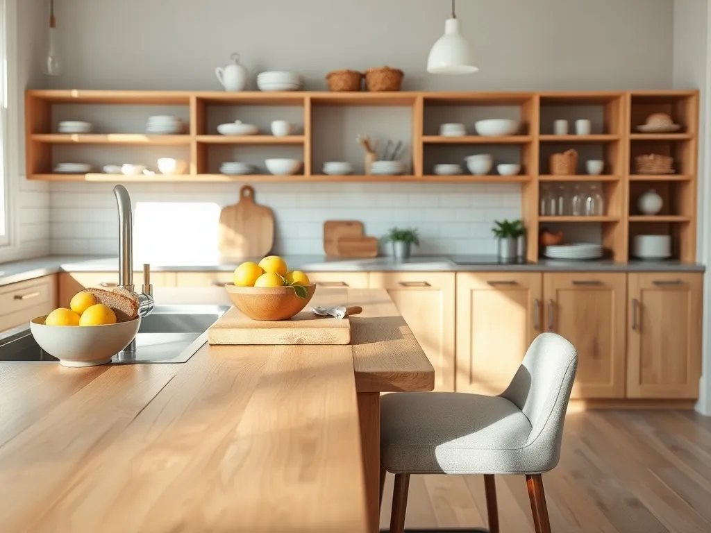 Kuchnia bez szafek wiszących – pomysły i aranżacje