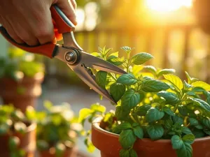 Warstwa cynamonu rozsypana na ziemi w doniczce z rośliną domową jako naturalny sposób na pozbycie się ziemiórek.